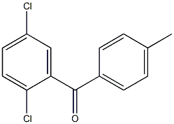 2,5-二氯-4'-甲基二苯甲酮 结构式