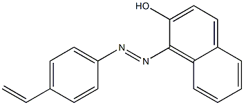 2-Naphthalenol, 1-[(4-ethenylphenyl)azo]- 结构式