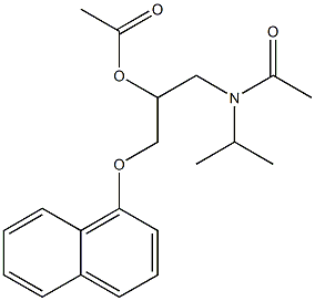 Acetamide, N-(2-(acetyloxy)-3-(1-naphthalenyloxy)propyl)-N-(1-methylethyl)- 结构式