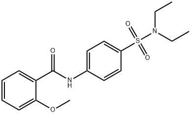 N-[4-(diethylsulfamoyl)phenyl]-2-methoxybenzamide 结构式