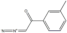 Ethanone, 2-diazo-1-(3-methylphenyl)- 结构式