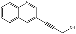 2-Propyn-1-ol, 3-(3-quinolinyl)- 结构式