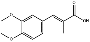(2E)-3-(3,4-dimethoxyphenyl)-2-methylprop-2-enoic acid 结构式