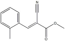 methyl (E)-2-cyano-3-(2-methylphenyl)prop-2-enoate 结构式