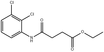 ethyl 4-[(2,3-dichlorophenyl)amino]-4-oxobutanoate 结构式