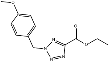 ethyl 2-(4-methoxybenzyl)-2H-tetrazole-5-carboxylate 结构式