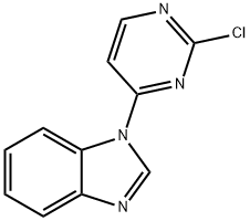 1-(2-chloropyrimidin-4-yl)-1H-benzo[d]imidazole 结构式