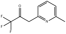 1,1,1-三氟-3-(6-甲基吡啶-2-基)丙烷-2-酮 结构式