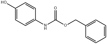 苄基 N-(4-羟基苯基)-氨基甲酸酯 结构式