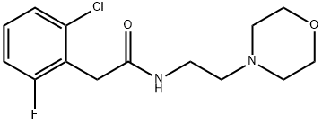 2-(2-chloro-6-fluorophenyl)-N-(2-morpholin-4-ylethyl)acetamide 结构式