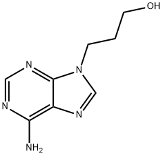 3-(6-氨基-9H-嘌呤-9-基)丙-1-醇 结构式