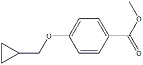 Benzoic acid, 4-(cyclopropylmethoxy)-, methyl ester 结构式