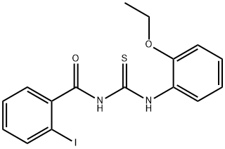 N-{[(2-ethoxyphenyl)amino]carbonothioyl}-2-iodobenzamide 结构式