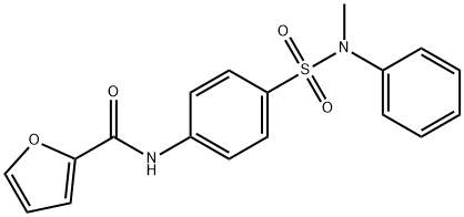 N-(4-{[methyl(phenyl)amino]sulfonyl}phenyl)-2-furamide 结构式