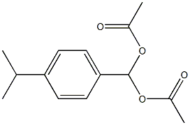 [acetyloxy-(4-propan-2-ylphenyl)methyl] acetate 结构式