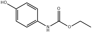 乙基 N-(4-羟基苯基)氨基甲酯 结构式