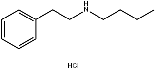 butyl(2-phenylethyl)amine hydrochloride 结构式