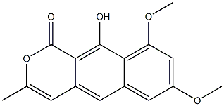 1H-Naphtho[2,3-c]pyran-1-one, 10-hydroxy-7,9-dimethoxy-3-methyl- 结构式