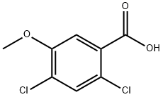 2,4-二氯-5-甲氧基苯甲酸 结构式