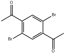 1-(4-乙酰基-2,5-二溴苯基)乙酮 结构式