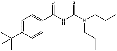 4-tert-butyl-N-[(dipropylamino)carbonothioyl]benzamide 结构式