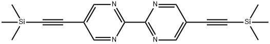5,5'-双(三甲硅基乙炔基)-2,2'-联嘧啶 结构式