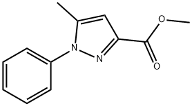 5-甲基-1-苯基吡唑-3-甲酸甲酯 结构式