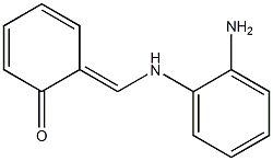 6-[[(2-aminophenyl)amino]methylidene]cyclohexa-2,4-dien-1-one 结构式