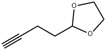 2-(3-丁炔基)1,3-二氧戊环 结构式