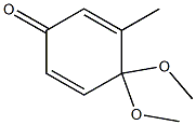 2,5-Cyclohexadien-1-one, 4,4-dimethoxy-3-methyl- 结构式