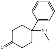 4-(methylamino)-4-phenylcyclohexan-1-one 结构式