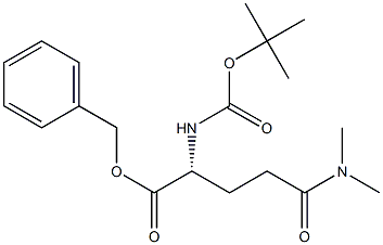 (R)-BENZYL 2-((TERT-BUTOXYCARBONYL)AMINO)-5-(DIMETHYLAMINO)-5-OXOPENTANOATE 结构式