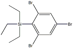 triethyl-(2,4,6-tribromophenyl)silane 结构式