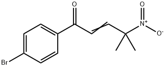 2-Penten-1-one, 1-(4-bromophenyl)-4-methyl-4-nitro- 结构式