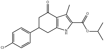 propan-2-yl 6-(4-chlorophenyl)-3-methyl-4-oxo-4,5,6,7-tetrahydro-1H-indole-2-carboxylate 结构式