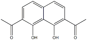 2,7-二乙酰基-1,8-二羟基萘 结构式