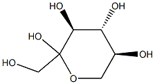 (3S,4R,5S)-2-(hydroxymethyl)oxane-2,3,4,5-tetrol 结构式