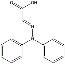 Acetic acid, (diphenylhydrazono)- 结构式