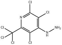 2,3,5-trichloro-4-hydrazinyl-6-(trichloromethyl)pyridine 结构式