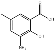 3-Amino-2-hydroxy-5-methyl-benzoic acid 结构式