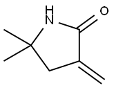 5,5-DIMETHYL-3-METHYLENEPYRROLIDIN-2-ONE 结构式