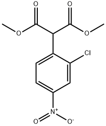 2-(2-氯-4-硝基苯基)丙二酸二甲酯 结构式