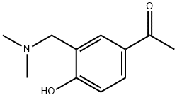 1-[3-[(二甲基氨基)甲基]-4-羟基苯基]乙酮 结构式
