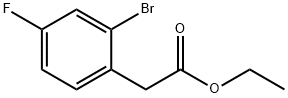 ETHYL 2-(2-BROMO-4-FLUOROPHENYL)ACETATE 结构式
