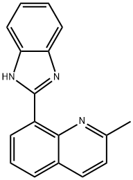 8-(1H-苯并[D]咪唑-2-基)-2-甲基喹啉 结构式