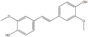 Phenol, 4,4'-(1E)-1,2-ethenediylbis[2-methoxy- 结构式