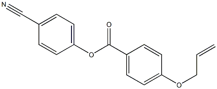 Benzoic acid, 4-(2-propenyloxy)-, 4-cyanophenyl ester 结构式