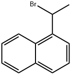 1-(1-溴乙基)萘 结构式