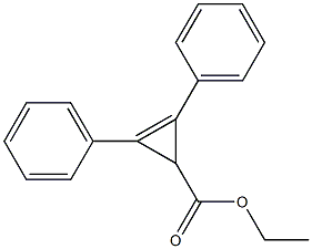 2-Cyclopropene-1-carboxylicacid, 2,3-diphenyl-, ethyl ester 结构式