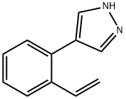 4-(2-ethenylphenyl)-1H-pyrazole 结构式